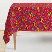 Bee My World Floral red