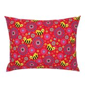 Bee My World Floral red