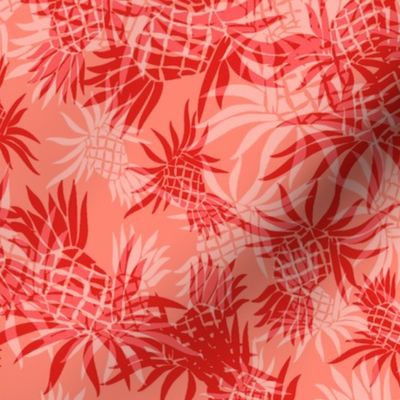 Hawaiian Pineapple Camo- Living Coral