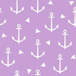 anchor - purple anchor, purple nautical, nautical - purple