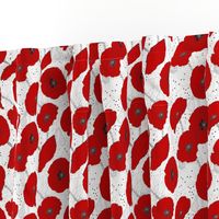 Red Poppy Seamless Pattern