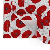 Red Poppy Seamless Pattern