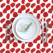 Red Poppy Seamless Pattern