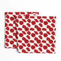 Red Poppy Seamless Pattern