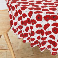 Red Poppy Seamless Pattern