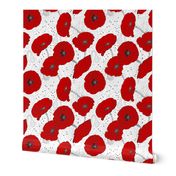 Red Poppy Seamless Pattern