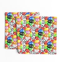 Party Fun - balloons & Spots, white 