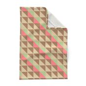 Hand-Hooked Half-Squares {Smaller} | Vintage Vacation