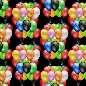 Party Fun - balloons, black 