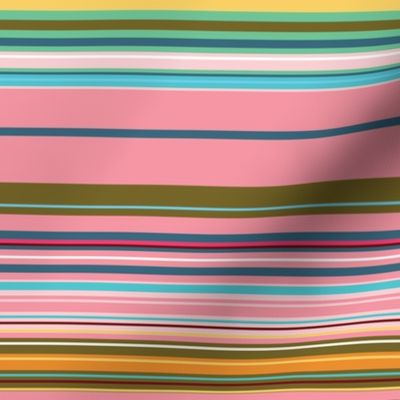 Colorful stripes |  08 – green pink orange