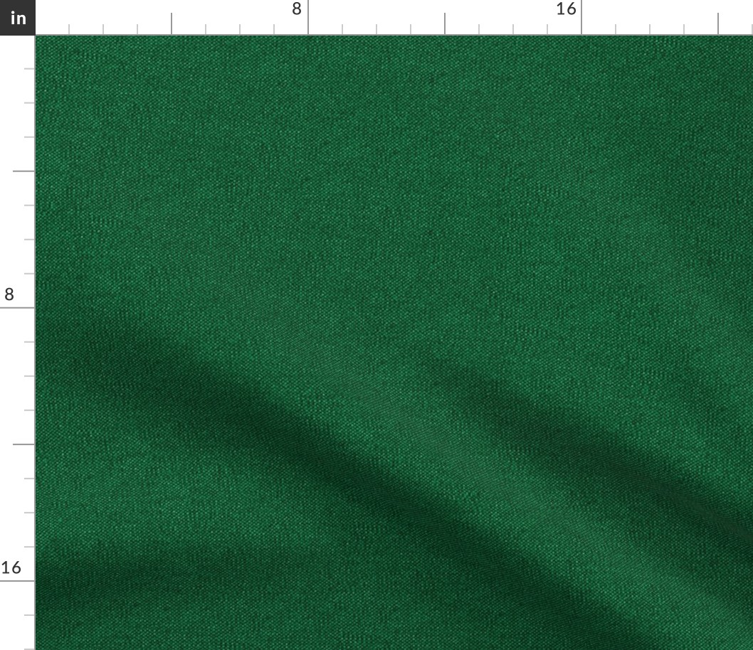 Textured Emerald Green Denim color Fabric | Spoonflower