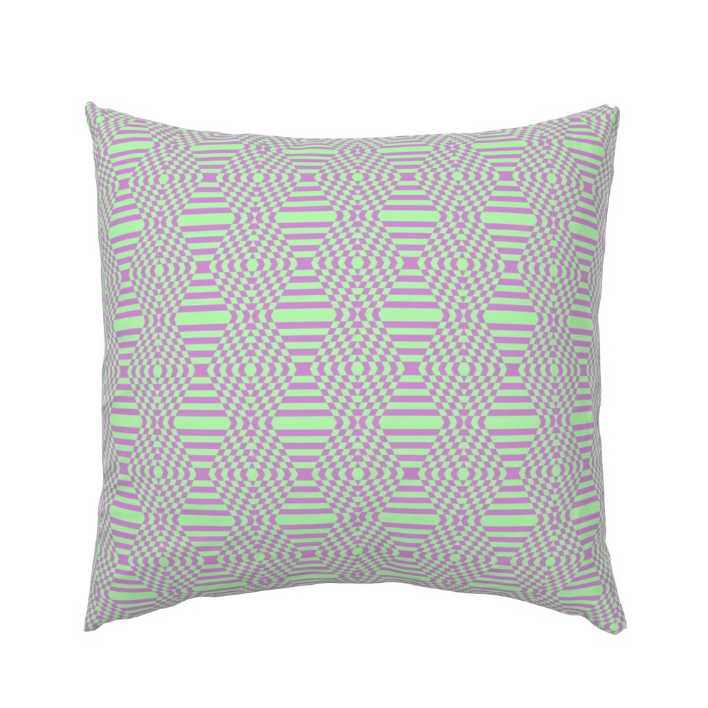 JP25 -Striped Check Hybrid in  Lilac and Limey Mint 