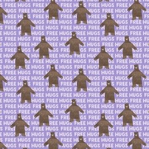 (micro scale) free hugs - purple C19BS