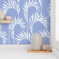 Tropical Art Deco Indigo Blue