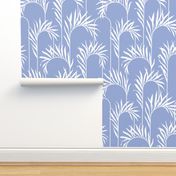 Tropical Art Deco Indigo Blue