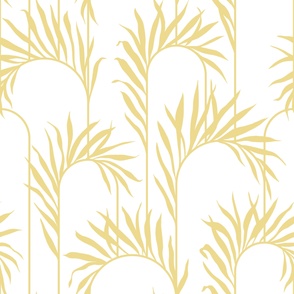 Tropical Art Deco Lemon Yellow