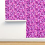 Modern Hawaiian Floral Camo- Violet