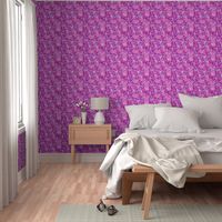 Modern Hawaiian Floral Camo- Violet