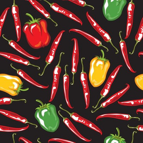 Chili pepper and paprika