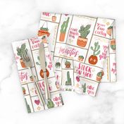 You're Fan-Cactus! // Uplifting Southwest Cactus Design // Succulents, Cacti, Desert Plants, Terra Cotta Pots, Garden, Grow, Affirmation, Puns © ZirkusDesign