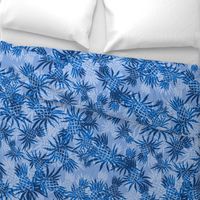 Hawaiian Pineapple Camo- Tonal Blues