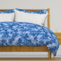 Hawaiian Pineapple Camo- Tonal Blues