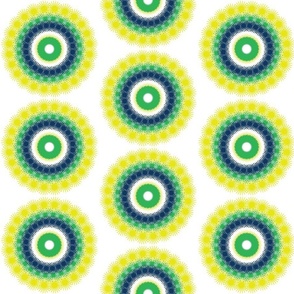 dot circles big jagged - green yellow blue-ed