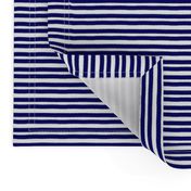 Sunny Sails / Nautical colors - Blue & white horizontal stripes   