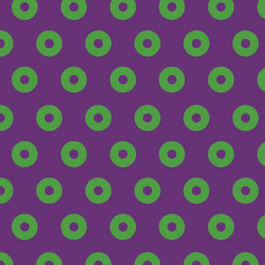 Green and Purple Fishman Donuts -1.75-INCH