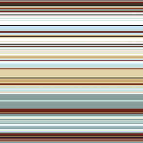 Colorful stripes |  13 – brown beige baby blue