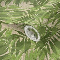 Hawaiian Tropical Vintage Palms - Green