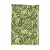 Hawaiian Tropical Vintage Palms - Green