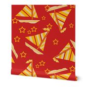 Sailboats and Stars Trendy1920s Colors 1