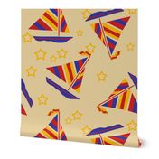 Sailboats and Stars Trendy1920s Colors 3