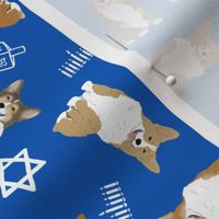 Tiny Pembroke Welsh Corgi - Hanukkah