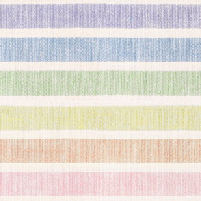 Rainbow Linen Towel