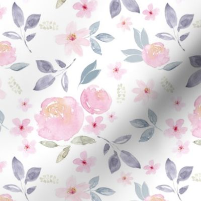 Cherry Blossom Rose Florals Vintage MEDIUM