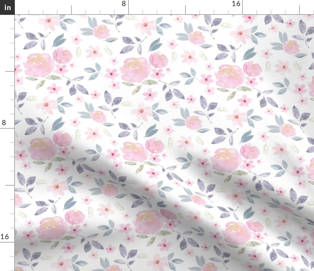 Cherry Blossom Rose Florals Vintage MEDIUM