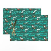 Fishing boats pattern