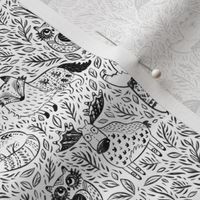 Pencil forest animals