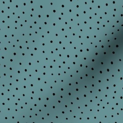 Minimal dots abstract rain drops scandinavian style texture irregular spots black blue winter