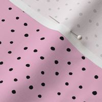 Minimal dots abstract rain drops scandinavian style texture irregular spots black pink summer