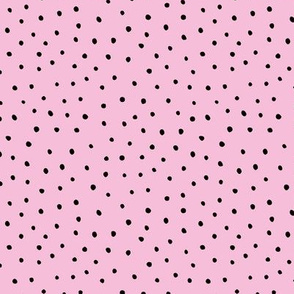 Minimal dots abstract rain drops scandinavian style texture irregular spots black pink summer
