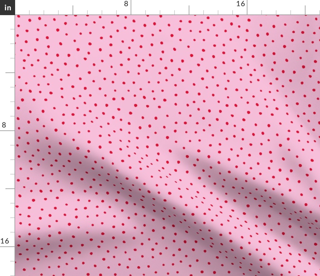 Minimal dots trend abstract rain drops scandinavian style texture irregular spots pink red summer MEDIUM