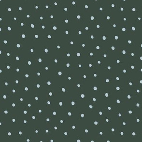 Minimal dots trend abstract rain drops scandinavian style texture irregular spots green blue winter MEDIUM