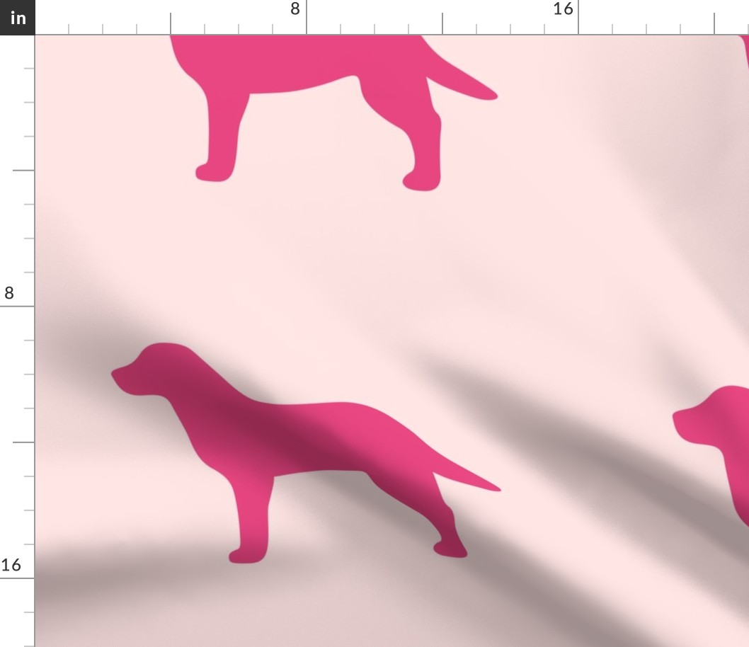 Labrador Pink SIlhouette V1