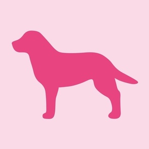 Labrador Pink Silhouette V2