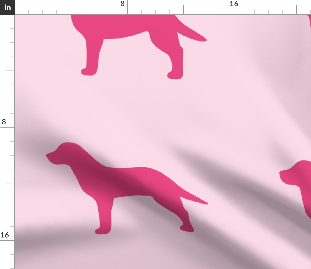 Labrador Pink Silhouette V2