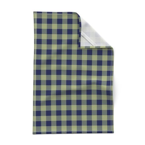 JP31 - LG - Navy and Pastel Olive Buffalo Plaid