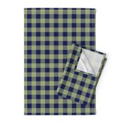 JP31 - LG - Navy and Pastel Olive Buffalo Plaid